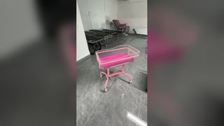 Carrello per bambini rosa