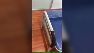 Sedia da assistente verniciata a polvere