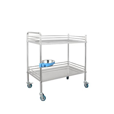 BR-M63 Medical Stainless Steel Crash Cart Drug Surgical Nursing Doctor Hospital Clinic Stainless Steel Medicine Trolley