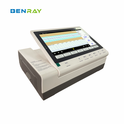 10.2" LED Touch Screen Rotation Screen USB Memory Water Proof Probe Auto Interpretation Fetal Monitor
