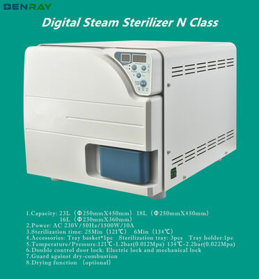 Hospital Dental Clinic School Use Medical Autocalve N Class Table Top Steam Sterilizer