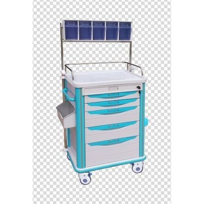 625 X 475 X 920 mm ABS Anestesia Trolley strumento