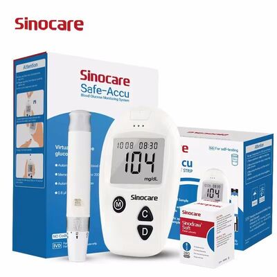 Misuratore accurato della glicemia Misuratore della glicemia nel sangue Misuratore di zucchero nel sangue con 50 strisce reattive e 50 lancette sterili