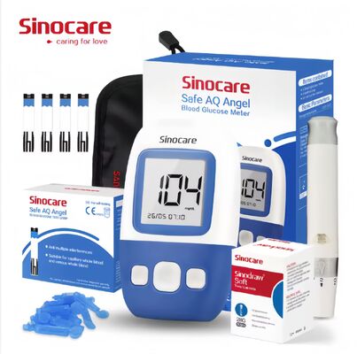 Misuratore di glicemia accurato per uso domestico, monitor della glicemia, misuratore di zucchero nel sangue con 50 strisce reattive e 50 lancette sterili